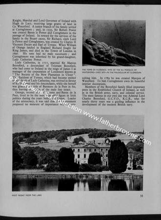 IRELAND OF THE WELCOMES  ARTICLE ON CURRAGHMORE